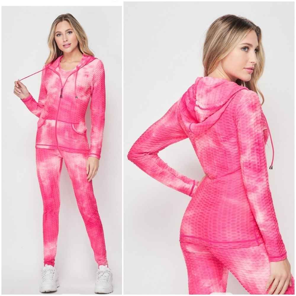 💥Active Brazilian 3 piece Hoodie/tank/Legging set